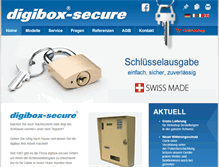 Tablet Screenshot of digibox-secure.ch